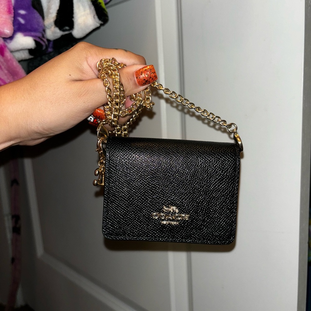 Coach wallet with chain